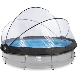 EXIT TOYS EXIT Soft Grey pool 12ft x 30in with filter pump and dome - grey EXIT TOYS EXIT Soft Grey pool 12ft x 30in with filter pump and dome - grey