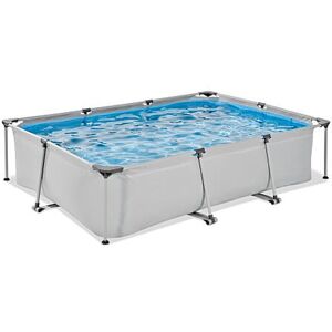 EXIT TOYS EXIT Soft Grey pool 10ft x 6.6ft x 25.6in with filter pump - grey EXIT TOYS EXIT Soft Grey pool 10ft x 6.6ft x 25.6in with filter pump - grey