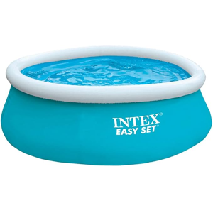 Intex 6ft x 20in Easy Set Swimming Pool #28101, Blue Intex 6ft x 20in Easy Set Swimming Pool #28101, Blue