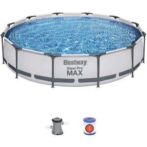 Bestway Steel Pro Pool Swimming Pool, Round Above Ground Garden Frame Pool, Mult Bestway Steel Pro Pool Swimming Pool, Round Above Ground Garden Frame Pool, Mult