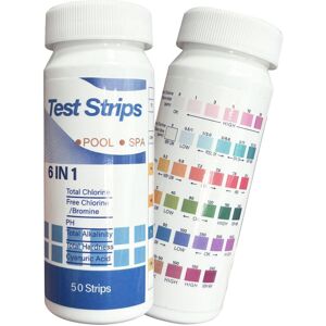Unbranded pH Test Strips Pack of 50 for Pools - 6-In-1 Pool Test Strips for pH, Chlorine, Unbranded pH Test Strips Pack of 50 for Pools - 6-In-1 Pool Test Strips for pH, Chlorine,