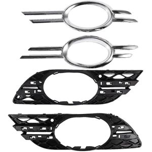 Unbranded For 4pcs Front Bumper Fog Light Chrome Grill Trim Cover Left Right Unbranded For 4pcs Front Bumper Fog Light Chrome Grill Trim Cover Left Right