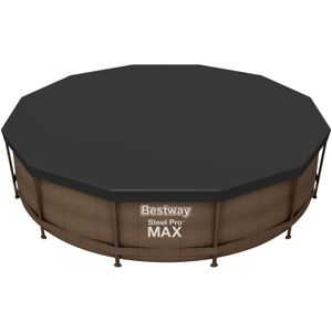 Bestway 12 feet Steel Frame Swimming Pool Cover, 58037E, Blue Bestway 12 feet Steel Frame Swimming Pool Cover, 58037E, Blue