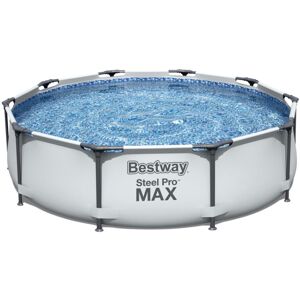 Bestway Steel Pro Max Round Frame Swimming Pool with Filter Pump, Above Ground Bestway Steel Pro Max Round Frame Swimming Pool with Filter Pump, Above Ground