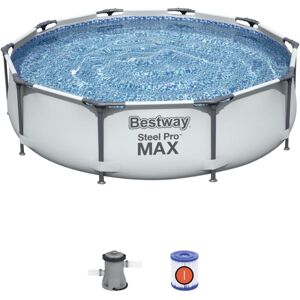 Bestway 10 ft Steel Pro Frame Pool with 330 Gal Pump 56408 Bestway 10 ft Steel Pro Frame Pool with 330 Gal Pump 56408