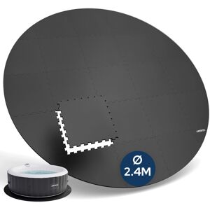 AREBOS Spa Pool Floor Protection Mat, Round, Ø 240 cm Eva Whirlpool Mat as Puz AREBOS Spa Pool Floor Protection Mat, Round, Ø 240 cm Eva Whirlpool Mat as Puz