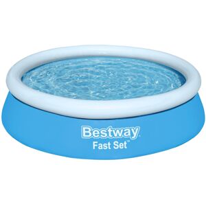 Bestway 6ft x 20in Blue Round Fast Set Inflatable Above Ground Pool Bestway 6ft x 20in Blue Round Fast Set Inflatable Above Ground Pool