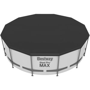 Bestway Flowclear 12 Foot Round Pool Cover with Drain Holes and Drawstring Closu Bestway Flowclear 12 Foot Round Pool Cover with Drain Holes and Drawstring Closu