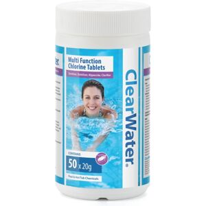 Clearwater 1 kg Multifunction Chlorine Tablets, 4-in-1 Dispenser Tablets (Saniti Clearwater 1 kg Multifunction Chlorine Tablets, 4-in-1 Dispenser Tablets (Saniti