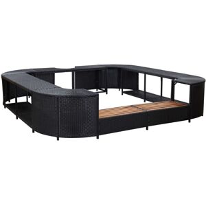 vidaXL Square Spa Surround Home Garden Outdoor Patio Lawn Yard Pool Spa Accessor vidaXL Square Spa Surround Home Garden Outdoor Patio Lawn Yard Pool Spa Accessor