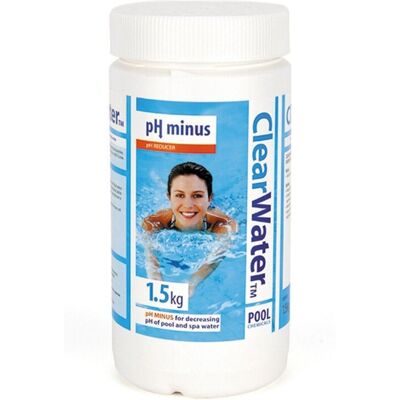 ClearWater CH0008 1.5kg pH Minus Decreaser for Pools & Spas - Maintains Safe Alk ClearWater CH0008 1.5kg pH Minus Decreaser for Pools & Spas - Maintains Safe Alk