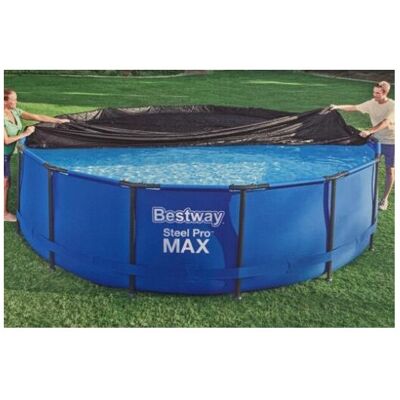 Bestway Flowclear 15ft Pool Cover for Round Above-Ground Pools - Fits Pro Max 4. Bestway Flowclear 15ft Pool Cover for Round Above-Ground Pools - Fits Pro Max 4.