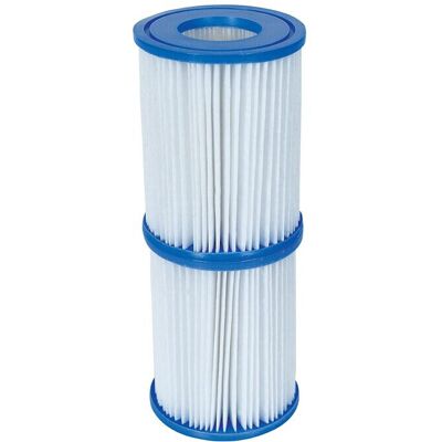 2 x Bestway Type II / Type 2 Pool Filter Cartridge 10.5cm x 13.6cm 2 x Bestway Type II / Type 2 Pool Filter Cartridge 10.5cm x 13.6cm