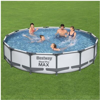 Bestway 14ft x 33in Steel Pro MAX Frame Pool Inc Filter Pump Bestway 14ft x 33in Steel Pro MAX Frame Pool Inc Filter Pump