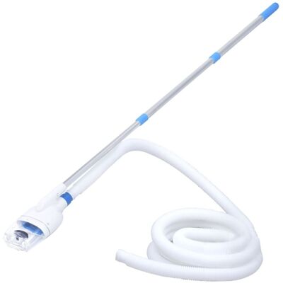 vidaXL Pool Vacuum Cleaner - Above Ground, White & Blue, Lightweight vidaXL Pool Vacuum Cleaner - Above Ground, White & Blue, Lightweight