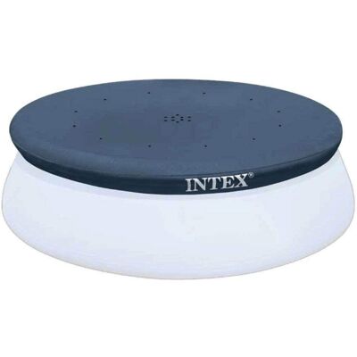 Intex 28021E Pool Cover: For 10ft Round Easy Set Pools - Includes Rope Tie - Dra Intex 28021E Pool Cover: For 10ft Round Easy Set Pools - Includes Rope Tie - Dra