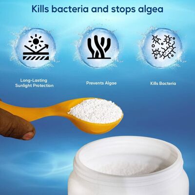 SHATCHI Chlorine Granule 10KG Water Treatment Pool Spa Hot Tub Chemical SHATCHI Chlorine Granule 10KG Water Treatment Pool Spa Hot Tub Chemical