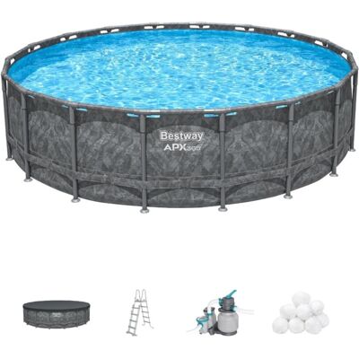 Bestway APX365 18ft x 52 Round Swimming Pool Set Bestway APX365 18ft x 52 Round Swimming Pool Set