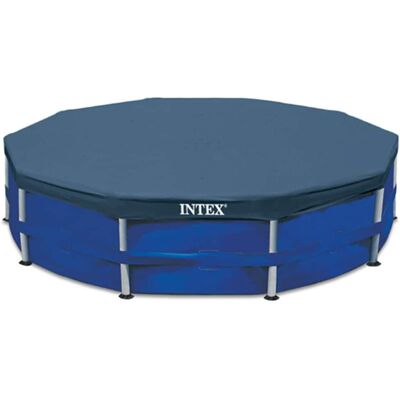Intex Blue Round Pool Cover - 366 cm - Swimming Pool Cover Intex Blue Round Pool Cover - 366 cm - Swimming Pool Cover