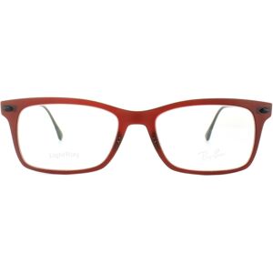 Ray-Ban Glasses Frames RX 7039 5456 Dark Matt Red Mens Womens 53mm Ray-Ban Glasses Frames RX 7039 5456 Dark Matt Red Mens Womens 53mm