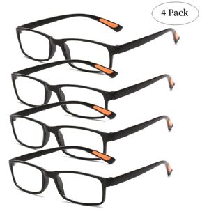 Unbranded (Black, +3.50) 4 x Slim Reading Glasses Mens Womens Unisex Reader 1.0 1.5 2.0 2. Unbranded (Black, +3.50) 4 x Slim Reading Glasses Mens Womens Unisex Reader 1.0 1.5 2.0 2.