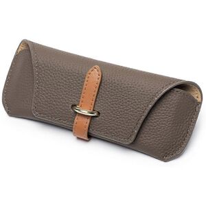 Unbranded (Dark Khaki) Genuine Leather Glasses Case, Portable Retro Eyeglasses Case, Light Unbranded (Dark Khaki) Genuine Leather Glasses Case, Portable Retro Eyeglasses Case, Light