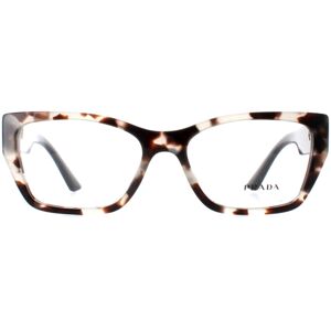 Prada Eyeglasses PR11YV UAO1O1 Black and White Women Prada Eyeglasses PR11YV UAO1O1 Black and White Women