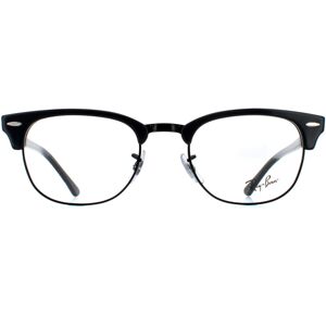 Ray-Ban Glasses Frames RX5154 Clubmaster 8232 Grey on Black Men Women Ray-Ban Glasses Frames RX5154 Clubmaster 8232 Grey on Black Men Women