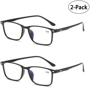 Unbranded (Black, 4.00) 2*Unisex Reading Glasses Men Women Anti Blue Light Reader 1.0 1.5 Unbranded (Black, 4.00) 2*Unisex Reading Glasses Men Women Anti Blue Light Reader 1.0 1.5