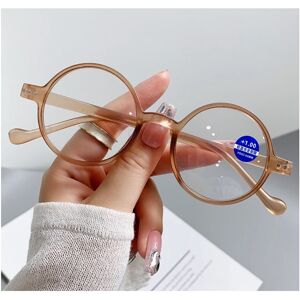 Unbranded (Tea, +4.00 strength) Round Anti Blue Light Reading Glasses Men Women Retro Pres Unbranded (Tea, +4.00 strength) Round Anti Blue Light Reading Glasses Men Women Retro Pres