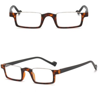 Unbranded (+2.5, Tortoise) Half Rimless Reading Glasses Half Moon RectangleReaders Men Wom Unbranded (+2.5, Tortoise) Half Rimless Reading Glasses Half Moon RectangleReaders Men Wom