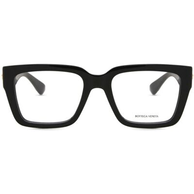 Bottega Veneta BV1153O Black Square Glasses - Eyeglasses Bottega Veneta BV1153O Black Square Glasses - Eyeglasses