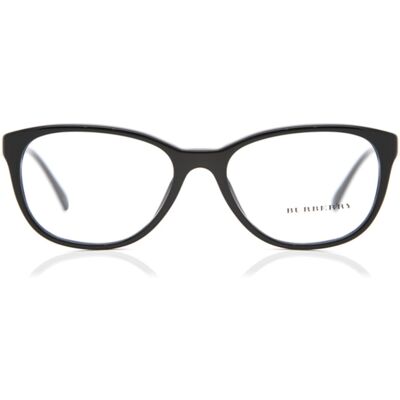 Burberry Black Rectangular Designer Eyeglasses - Eyeglasses Burberry Black Rectangular Designer Eyeglasses - Eyeglasses