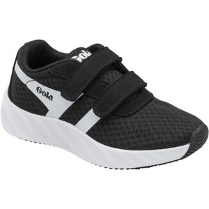 (8K UK, Black/White) Gola Performance Kids Draken Twin Bar QF Hook & Loop Traine (8K UK, Black/White) Gola Performance Kids Draken Twin Bar QF Hook & Loop Traine