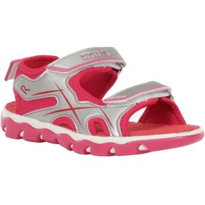 Regatta Boys Childrens/kids Kota Drift Sandals - Silver/Duchess Pink - Water-resistant lightweight sports mesh and PU upper Regatta Boys Childrens/kids Kota Drift Sandals - Silver/Duchess Pink - Water-resistant lightweight sports mesh and PU upper