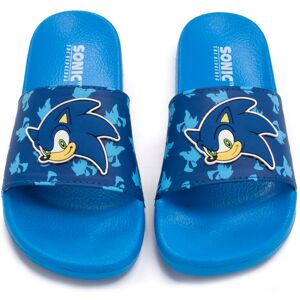 (12 UK Child) Sonic the Hedgehog Sliders (Boys Blue) (12 UK Child) Sonic the Hedgehog Sliders (Boys Blue)