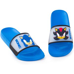 (12 UK Child) Sonic the Hedgehog Sliders (Boys Blue) (12 UK Child) Sonic the Hedgehog Sliders (Boys Blue)