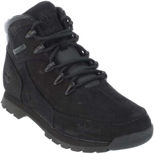 (3.5 UK, Black) Timberland Boys Euro Rock Leather Lace Up Boots (3.5 UK, Black) Timberland Boys Euro Rock Leather Lace Up Boots