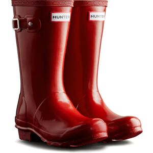 (Red, 1 (Adults')) Hunter Junior Originals Gloss Boot Rubber Kid's Military Red (Red, 1 (Adults')) Hunter Junior Originals Gloss Boot Rubber Kid's Military Red