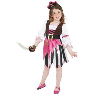 Smiffys Smiffy's Children's Pirate Girl Costume, Dress And Headband, Ages 7-9, Colour: - Smiffys Smiffy's Children's Pirate Girl Costume, Dress And Headband, Ages 7-9, Colour: -