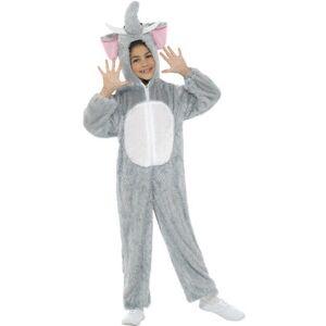 Smiffys Smiffy's Children's Unisex All In One Elephant Costume, Jumpsuit With Tail And - Smiffys Smiffy's Children's Unisex All In One Elephant Costume, Jumpsuit With Tail And -
