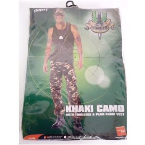 Smiffys Medium Khaki Camo Mens Army Costume - khaki costume army fancy dress camo mens Smiffys Medium Khaki Camo Mens Army Costume - khaki costume army fancy dress camo mens