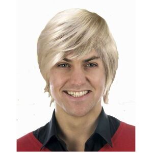 Henbrandt Blonde Men's Boy Band Pop Star Wig - mens boy band wig fancy dress costume acce Henbrandt Blonde Men's Boy Band Pop Star Wig - mens boy band wig fancy dress costume acce