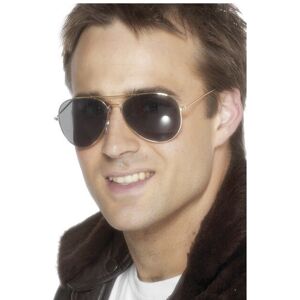 Smiffy's Aviator Specs - Gold - Fancy Dress Accessory Smiffys Sunglasses Costume Smiffy's Aviator Specs - Gold - Fancy Dress Accessory Smiffys Sunglasses Costume