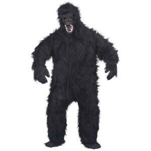 Smiffys Smiffy's Men's Gorilla Costume, Bodysuit, Mask, Hands And Feet, Party Animals, - Smiffys Smiffy's Men's Gorilla Costume, Bodysuit, Mask, Hands And Feet, Party Animals, -