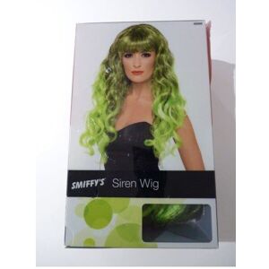 Smiffys Adult's Green Black Long Siren Wig - wig siren curly fancy dress long green lad Smiffys Adult's Green Black Long Siren Wig - wig siren curly fancy dress long green lad