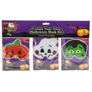 PMS INTERNATIONAL 3 Piece Diy Halloween Funny Face Mask Set - pack 3 halloween funny face diy tri PMS INTERNATIONAL 3 Piece Diy Halloween Funny Face Mask Set - pack 3 halloween funny face diy tri