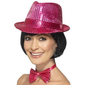 Smiffys Smiffy's Unisex Sequin Trilby Hat (pink) - hat sequin trilby fancy dress smiffy Smiffys Smiffy's Unisex Sequin Trilby Hat (pink) - hat sequin trilby fancy dress smiffy