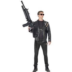 Smiffys Smiffy's Terminator Costume With Jacket Bullet Belt And Glasses - Black, Large - Smiffys Smiffy's Terminator Costume With Jacket Bullet Belt And Glasses - Black, Large -