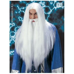 Widmann Adult's White Wizard Wig, Beard & Moustache - wig wizard magician beard uk gand Widmann Adult's White Wizard Wig, Beard & Moustache - wig wizard magician beard uk gand